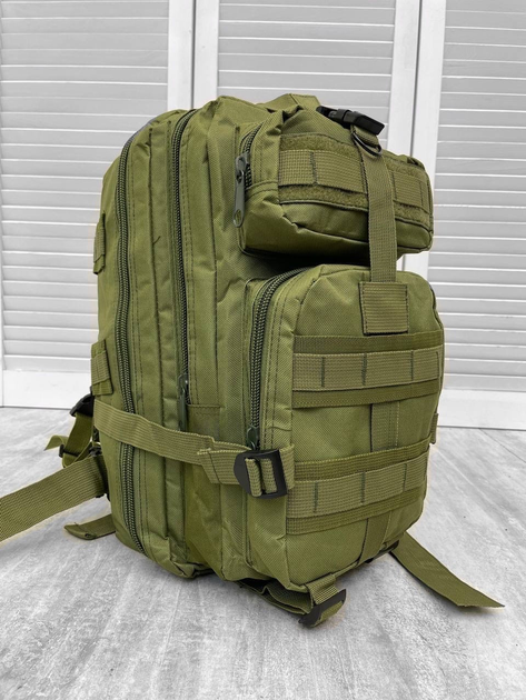 Рюкзак тактический военный 25 литров Attack Зеленый - изображение 1