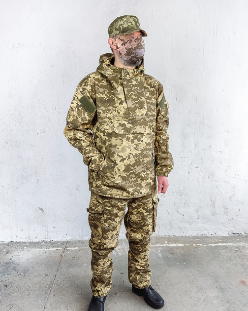 Костюм "Горка штурмова" військова форма бавовна 100% камуфляж піксель ВСУ МM14 64-66, зірст 3/4 - зображення 2