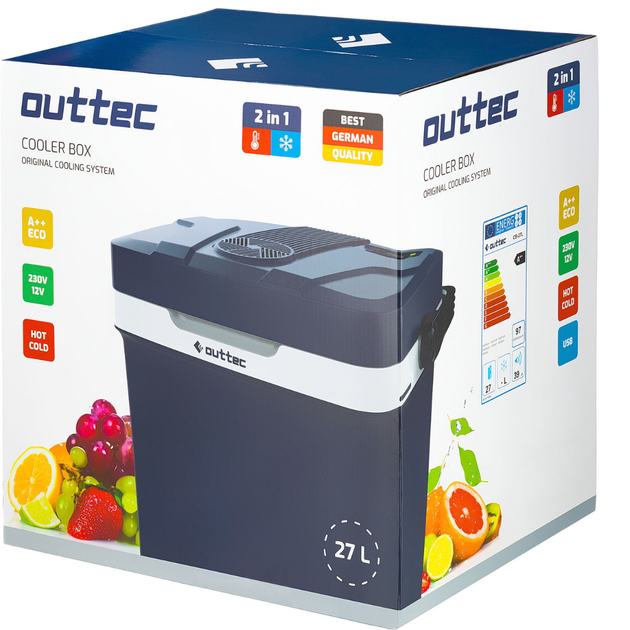 Автохолодильник Outtec 27 L чорний - зображення 3