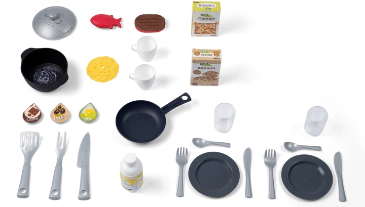 Interaktywna kuchnia Smoby Tefal Studio French z akcesoriami Grafit (311056) (3032163110569) - obraz 4