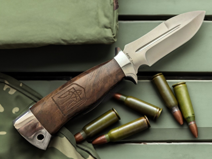Нож Нескладной Охотничий Тактический Милитари с Гербом Украины - изображение 1