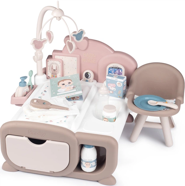 Centrum zabaw Smoby Toys Baby Nurse Cocoon Nursery Elektroniczny Kącik opiekunki (7600220379) - obraz 3