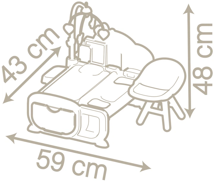 Centrum zabaw Smoby Toys Baby Nurse Cocoon Nursery Elektroniczny Kącik opiekunki (7600220379) - obraz 5