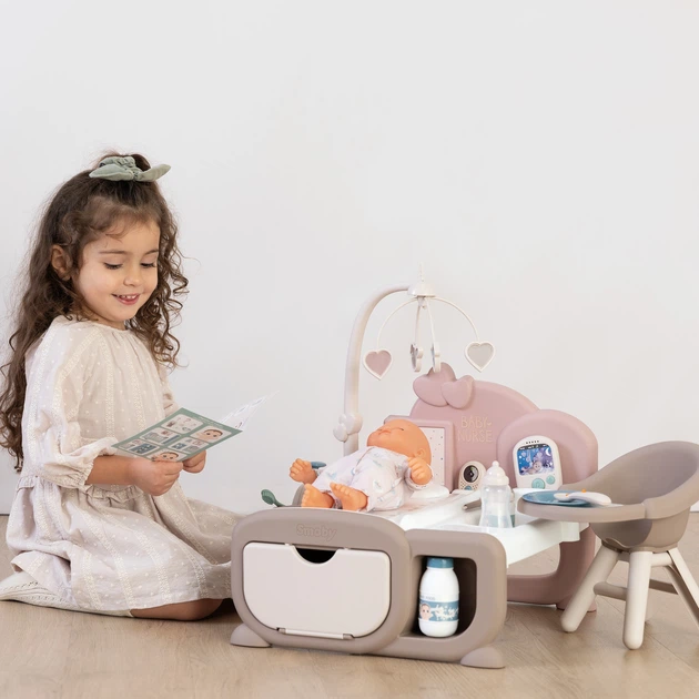 Centrum zabaw Smoby Toys Baby Nurse Cocoon Nursery Elektroniczny Kącik opiekunki (7600220379) - obraz 6