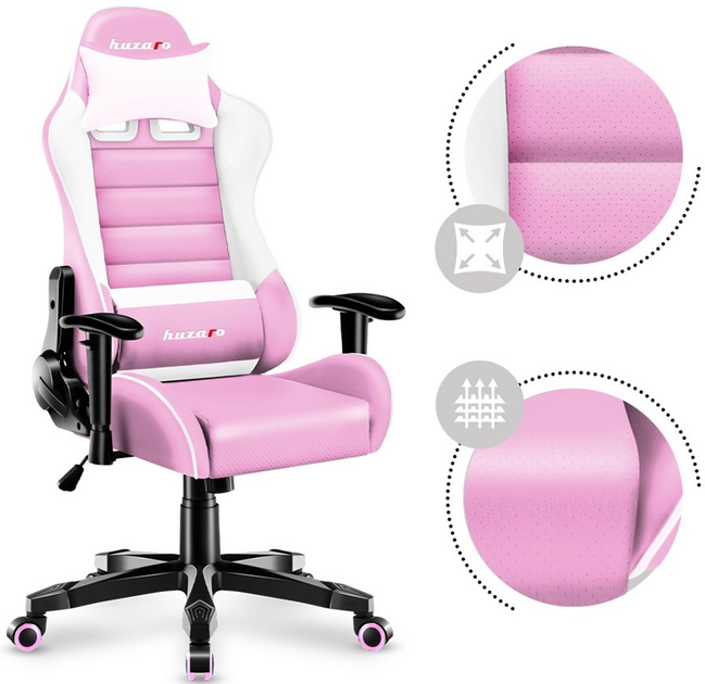 Ігрове крісло huzaro HZ-Ranger 6.0 Pink - зображення 3
