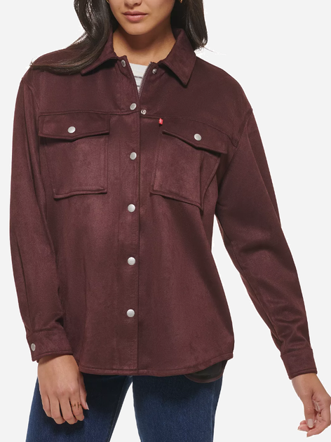 Куртка из искусственной замши женская Levi`s 332238762 XS Бордовая (1159782420) - изображение 5