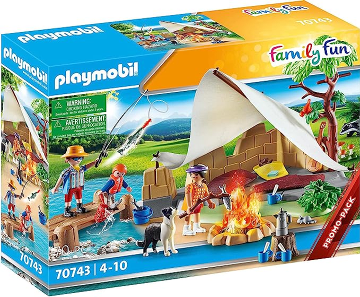 Zestaw figurek Playmobil Family Fun Rodzina na kempingu 70743 (4008789707437) - obraz 1