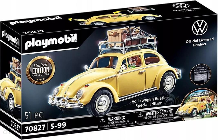 Ігровий набір фігурок Playmobil VW Volkswagen Beetle Special Edition (70827) (4008789708274) - зображення 1