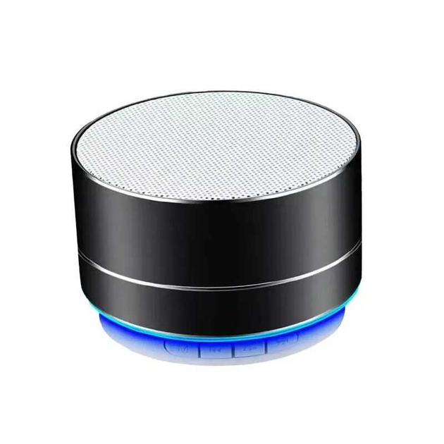 Мини блютус колонка A10 с подсветкой мощность 3W поддержка AUX/TF/USB ...