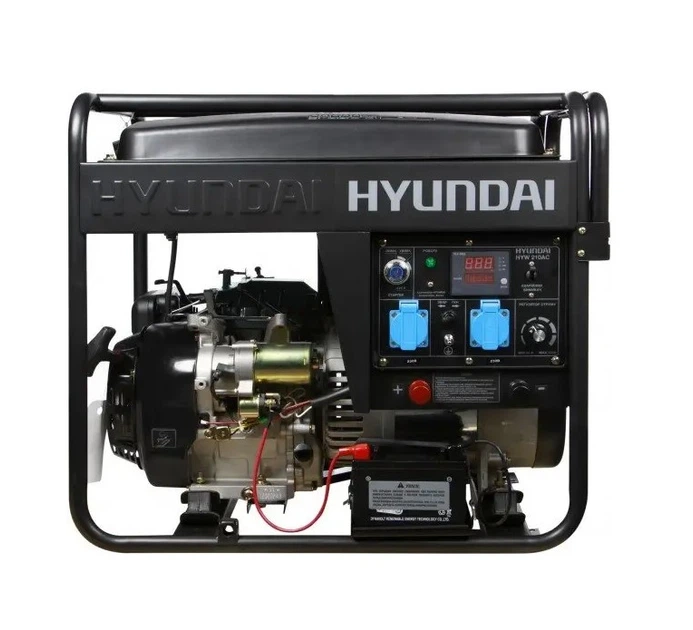 Генератор бензиновый сварочный Hyundai HYW 210 AC - Фото 2 Генератор бензиновый сварочный Hyundai HYW 210 AC - изображение 2