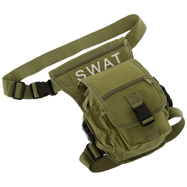 Тактична сумка на стегно поясна E-Tac M14 Olive Green - зображення 1