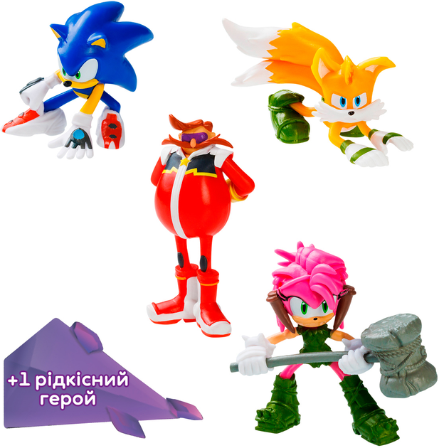 Набор игровых фигурок Sonic Prime Приключения Эми 6.5 см (SON2040C ...