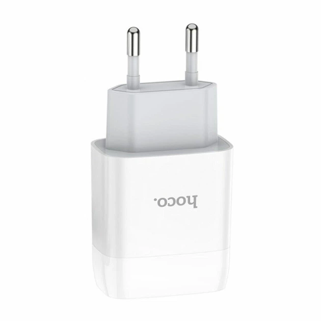 Сітчастий зарядний пристрій HOCO C73A Glorious dual port charger White - зображення 5