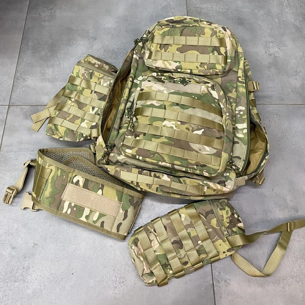 Военный рюкзак 80 л с РПС, WOLFTRAP, Мультикам, тактический рюкзак для военных, армейский рюкзак для солдат - изображение 2