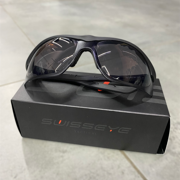 Окуляри тактичні Swiss Eye Lancer, затемнене скло, сертифіковані, 1 змінне скло, балістичні окуляри - зображення 1