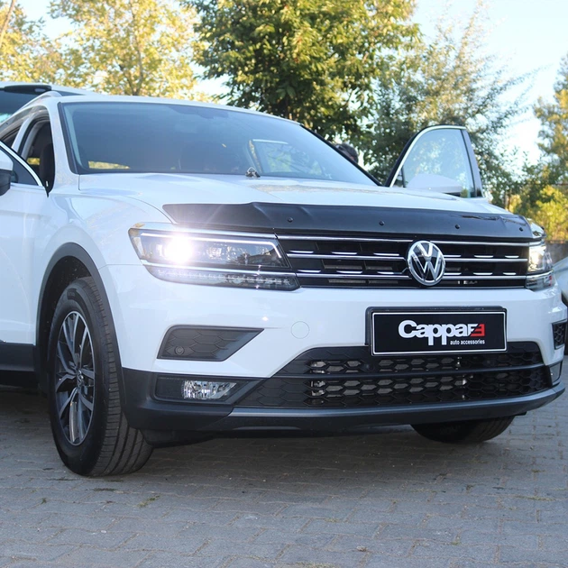 Дефлектор капота (EuroCap) для Volkswagen Tiguan 2016-2023 гг - изображение 5