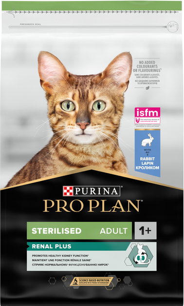 Сухой корм Purina PRO PLAN Sterilised Adult 1+ Renal Plus для взрослых ...