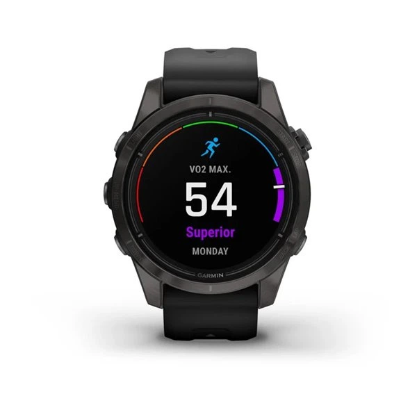 Смарт-годинник Garmin epix Pro (Gen 2) Sapphire Edition 42 mm Carbon Grey DLC Titanium with Black Band (010-02802-15) - зображення 2