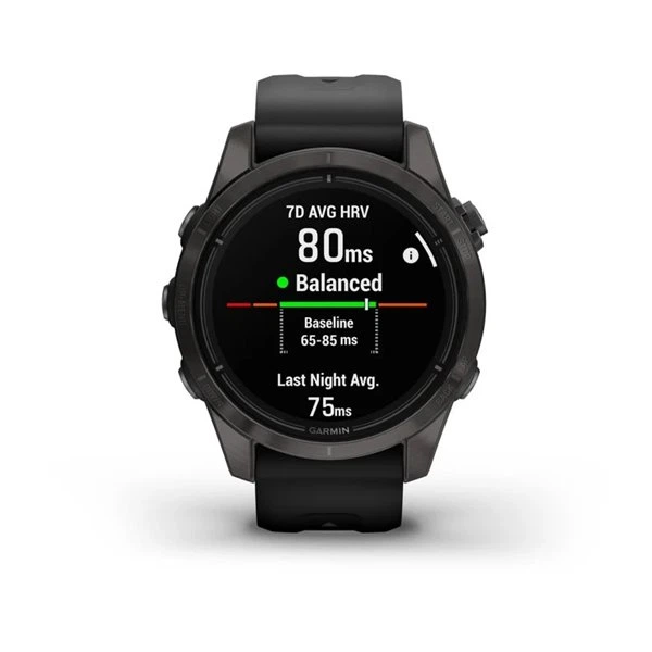 Смарт-годинник Garmin epix Pro (Gen 2) Sapphire Edition 42 mm Carbon Grey DLC Titanium with Black Band (010-02802-15) - зображення 6