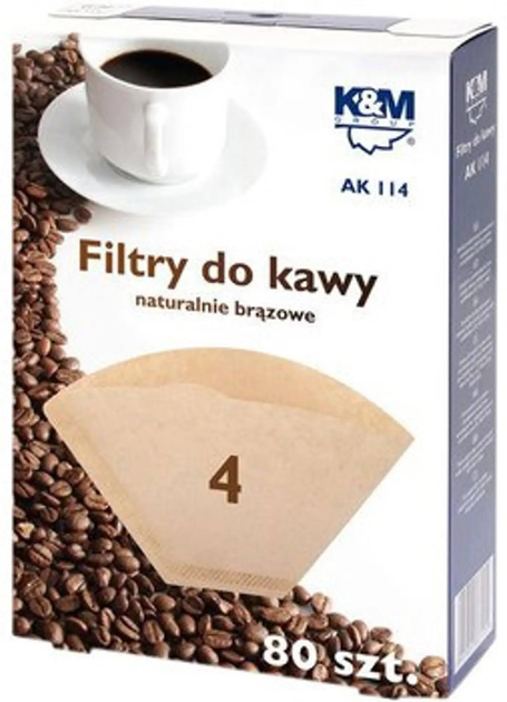 Filtry do kawy K&M AK114 №4 80 szt - obraz 1