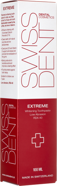 Зубная паста SWISSDENT Extreme Отбеливающая 100 мл (7640126190037) - изображение 2