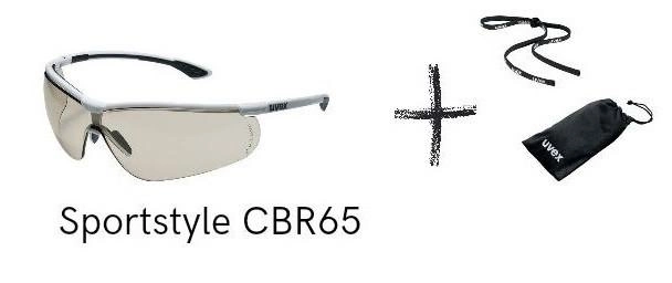 Тактические очки Uvex Sportstyle CBR65 в наборе с сумкой и ремешком (9193064набор) - изображение 1