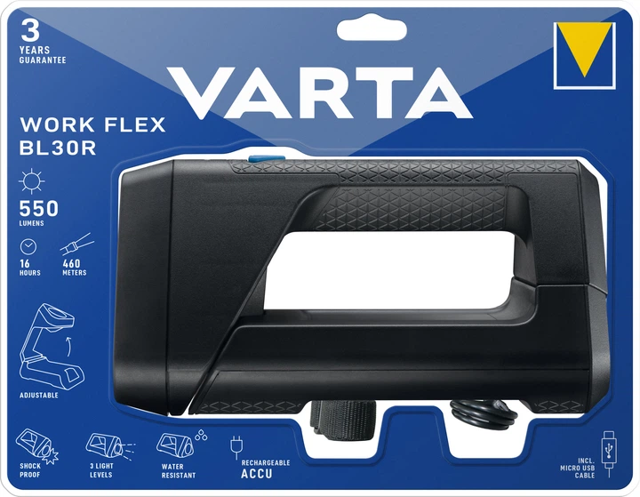 Ліхтар інспекційний Varta Work Flex BL30R (18684101401) - зображення 4