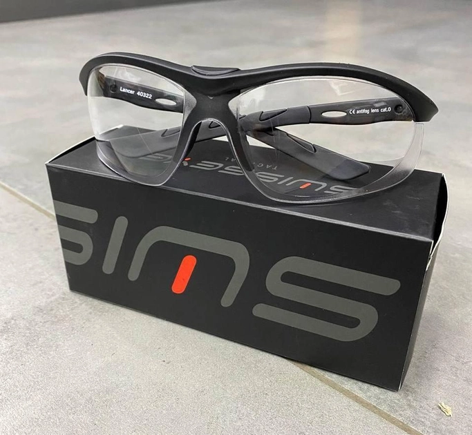 Окуляри тактичні Swiss Eye Lancer, Прозоре скло, сертифіковані, 1 змінне скло, балістичні окуляри - зображення 2