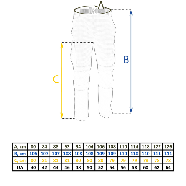 Штани тактические Tailor Rip-Stop Multicam 52 - изображение 2