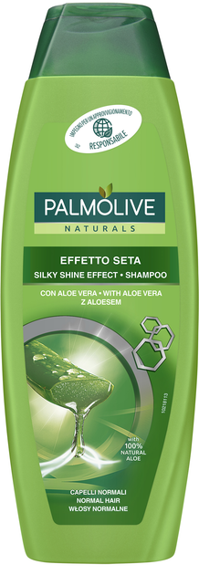 Шампунь Palmolive Naturals Эффект шелковистого блеска с алоэ вера 350 ...