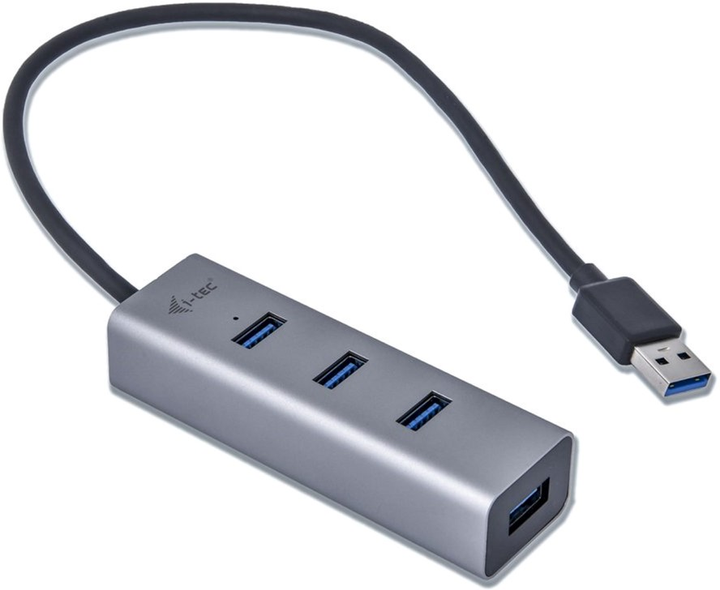 Hub USB i-Tec Metal USB 3.0 4-w-1 (U3HUBMETAL403) - obraz 2