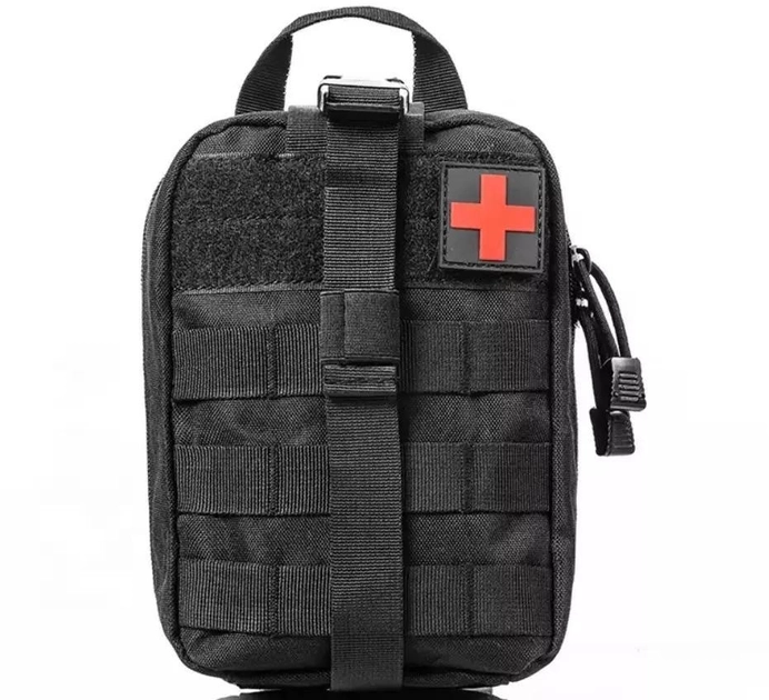 Подсумок под аптечку на системе Molle быстросъемный Черная - изображение 4