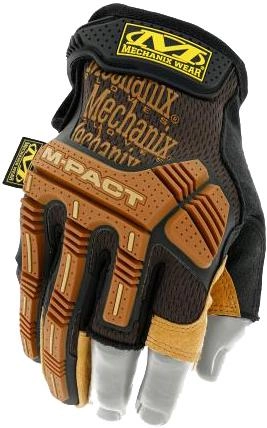 Рукавиці тактичні Mechanix Wear M-Pact Leather Fingerless Framer Gloves LFR-75 M (2000980571789) - зображення 1