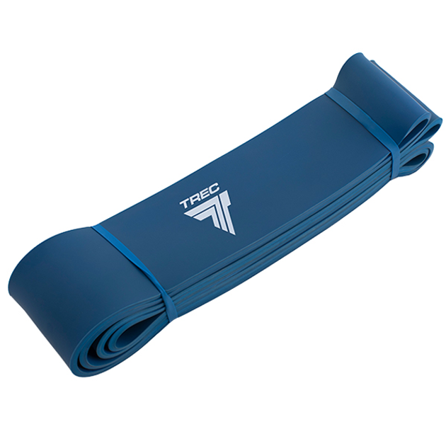 Ремінець для вправ Trec Nutrition PULL UP BAND - LATEX 208x4,5x64 48-80 кг 061 Синій (5902114039141) - зображення 1