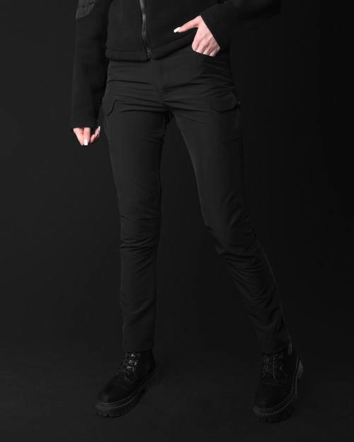 Жіночі брюки карго тактичні BEZET Байрактар чорний - M - зображення 1
