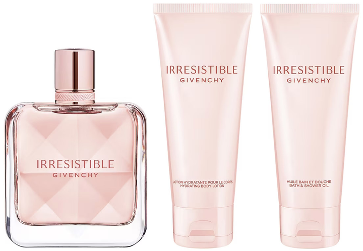 Zestaw damski Givenchy Irresistible Woda perfumowana damska 80 ml + Balsam do ciała 75 ml + Olejek do kąpieli i pod prysznic 75 ml (3274872449299) - obraz 3