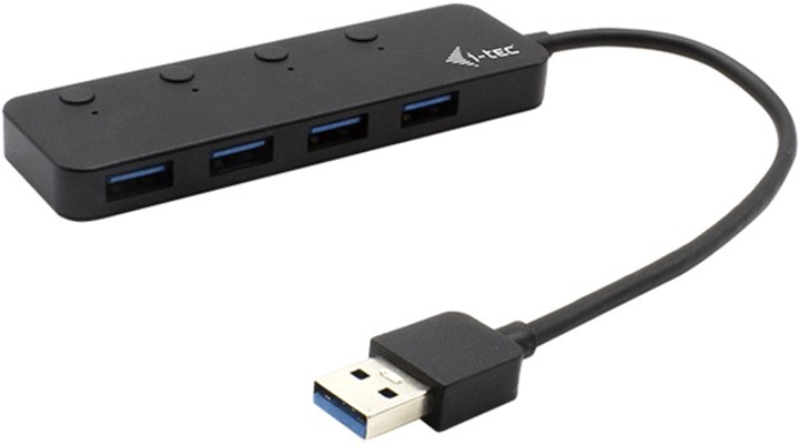 USB-хаб i-Tec Metal USB 3.0 4-in-1 On/Off (U3CHARGEHUB4) - зображення 1