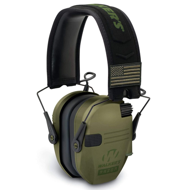 Навушники тактичні активні шумоподавлюючі Walker's Razor Slim із NRR захистом 23 дБ RZR_green - зображення 1