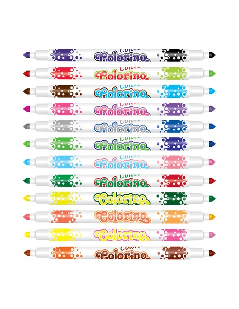 Фломастеры колорино Colorino двусторонние с разной толщиной письма 10 цветов 32353PTR 5907690832353 - Фото 2 Фломастеры колорино Colorino двусторонние с разной толщиной письма 10 цветов 32353PTR 5907690832353 - изображение 2
