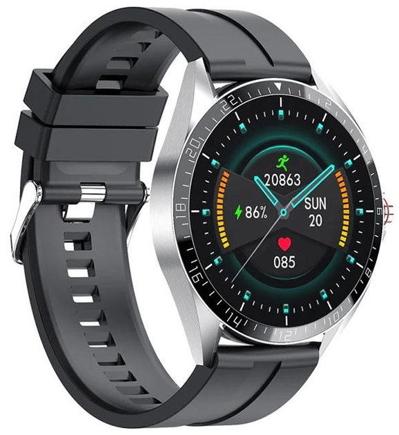 Smartwatch Kumi GW16T Srebrny (GW16TS) - obraz 2