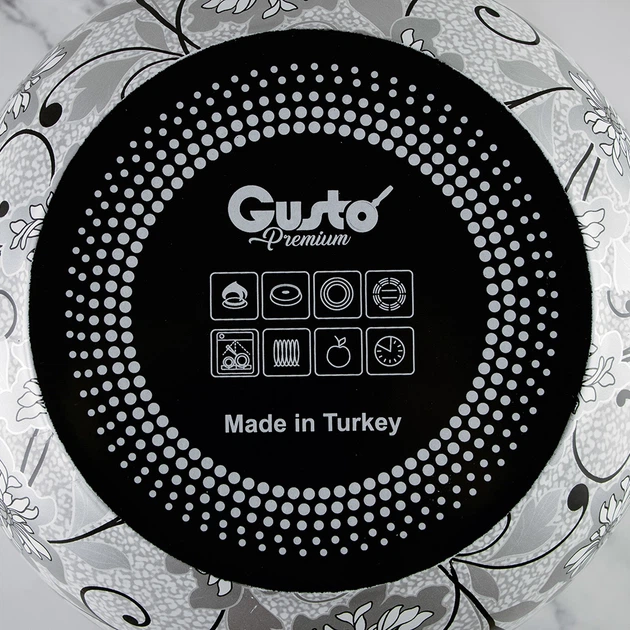 Каструля Gusto Мережка Premium 16 см 2.1 л (BP96059) - Фото 6 Каструля Gusto Мережка Premium 16 см 2.1 л (BP96059) - зображення 6