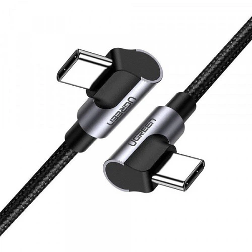 Кабель USB 2.0 Type-C M-M UGREEN US335 70698 90° 2м 20V/5A 100W - зображення 2