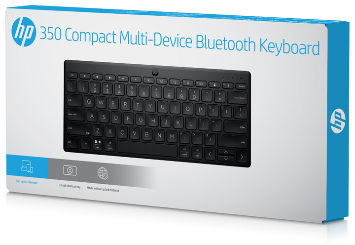 Клавіатура бездротова HP 350 Compact Multi-Device Bluetooth Keyboard Black (692S8AA) - зображення 10