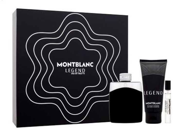 Zestaw Montblanc Legend Woda toaletowa 100 ml + Woda toaletowa 7.5 ml + Żel pod prysznic 100 ml (3386460132213) - obraz 1