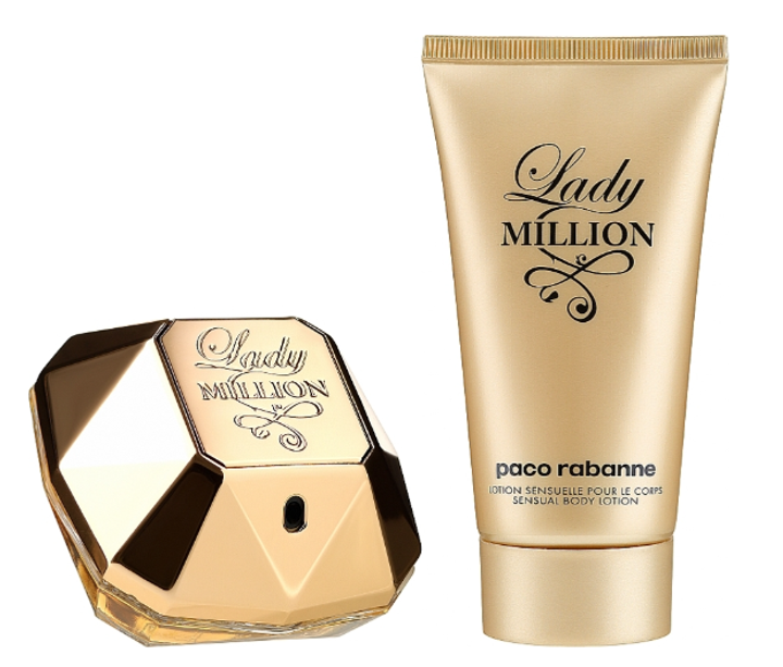 Zestaw damski Paco Rabanne Lady Million Woda perfumowana damska 50 ml + Balsam do ciała 75 ml (3349668608218) - obraz 2