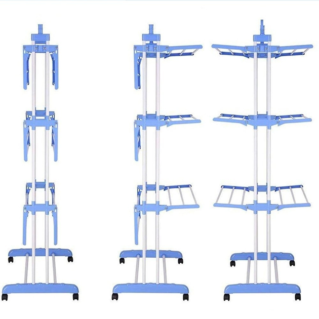 Вертикальная сушилка для белья, многоярусная напольная складная сушка .