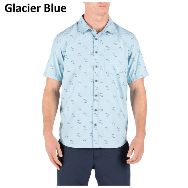 Сорочка 5.11 life's A BREACH SHORT SLEEVE SHIRT 71385 Medium, Glacier Blue - зображення 2