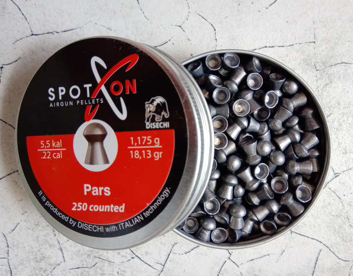 Пули Spoton Pars 1.175 гр, 250 шт, 5.5 мм - изображение 1