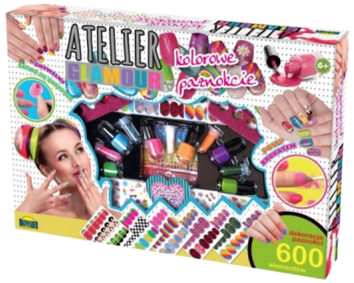 Zestaw do manicure Dromader Atelier Glamour Kolorowe Paznokcie (6900360029960) - obraz 1