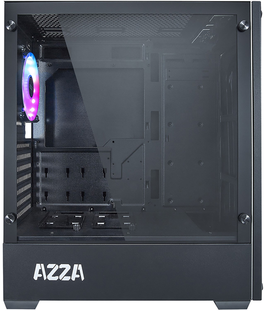 Obudowa AZZA APOLLO 430B DF2 Czarna - obraz 3